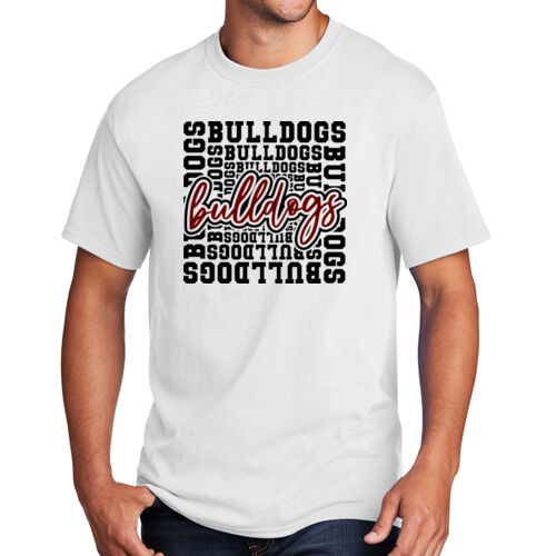 Bulldog Typography - Core Cotton Tee Thumbnail