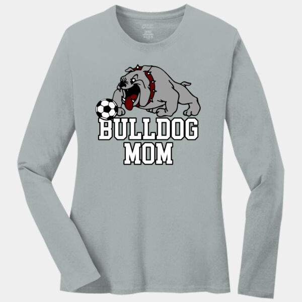 Personalized Front with Name/Number Back  - Ladies Long Sleeve Core Cotton Tee Thumbnail