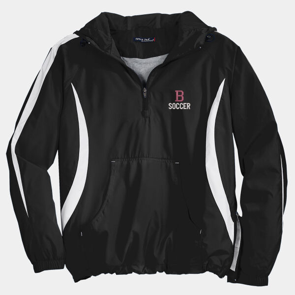 B Soccer Embroidered  - Colorblock Raglan Anorak Thumbnail