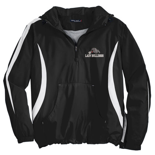 Lady Bulldogs Soccer Embroidery - Colorblock Raglan Anorak Thumbnail